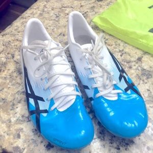 Mens hyper sprint Asics track shoes size 11